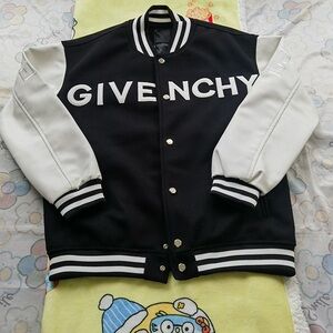 Givenchy Black And White Baseball Jacket